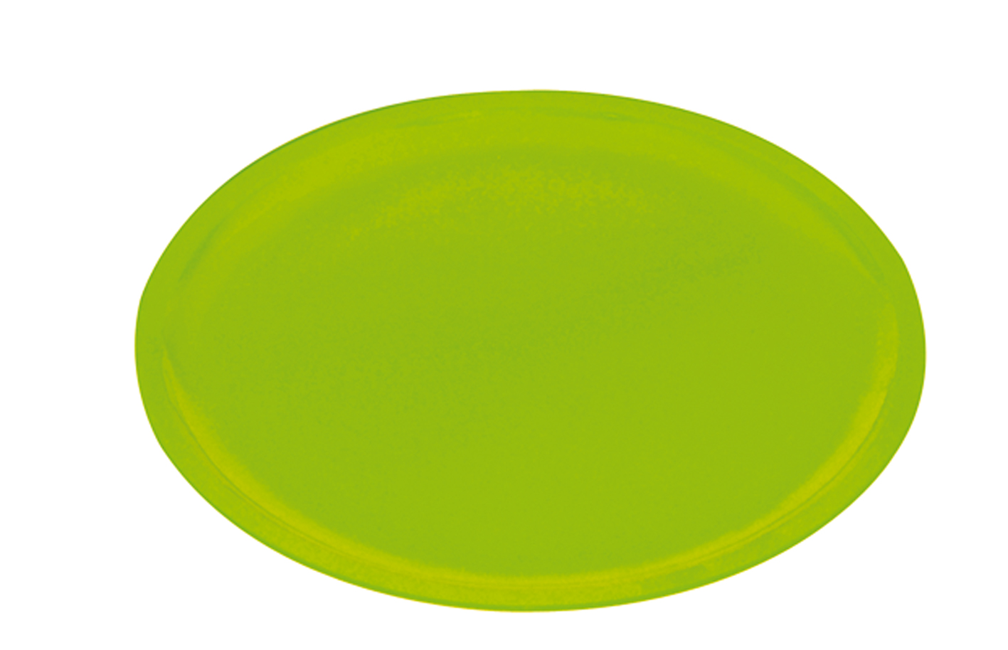 Зеленая пластиковая тарелка