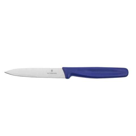 Нож Victorinox Standart для очистки овощей, летвие 10 см, прямая заточка, синий KSZ-5.0702 - фото