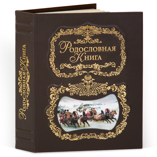 Родословная книга Тройка кож.облож. (подар.упак.) РК-058 KNP-РК-058 - фото