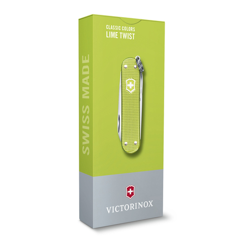 Нож-брелок Victorinox Classic SD Alox Colors, 58 мм, 5 функций, Lime Twist KSZ-0.6221.241G - фото