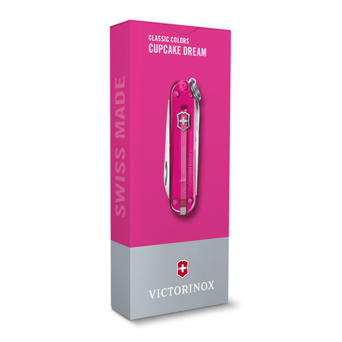 Нож-брелок Victorinox Classic SD Colors, 58 мм, 7 функций, Cupcake Dream KSZ-0.6223.T5G - фото