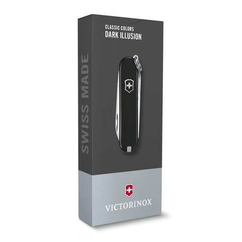 Нож-брелок Victorinox Classic SD Colors, 58 мм, 7 функций, Dark Illusion KSZ-0.6223.3G - фото