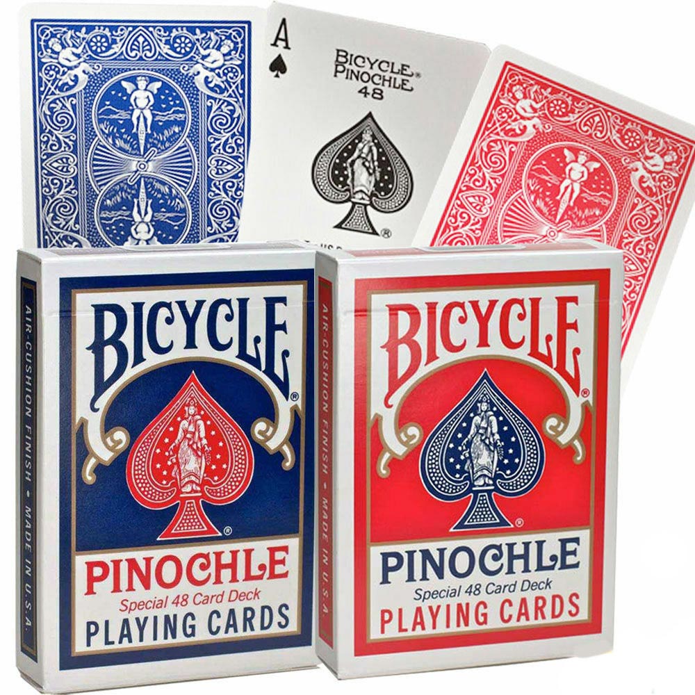 Карты Bicycle Pinochle Red/Blue United States Playing Card Company 120-1000931 - фото