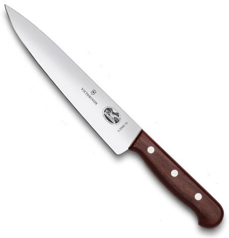 Нож Victorinox разделочный, лезвие 22 см, дерево KSZ-5.2000.22 - фото