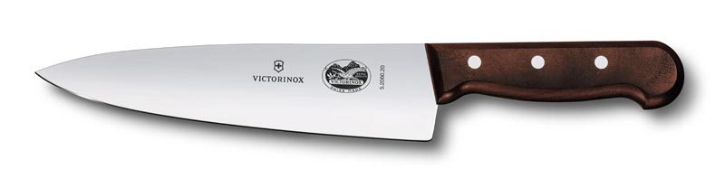 Разделочный нож VICTORINOX Rosewood, широкое лезвие 20 см, коричневый, в подарочной коробке KSL-5.2060.20G - фото