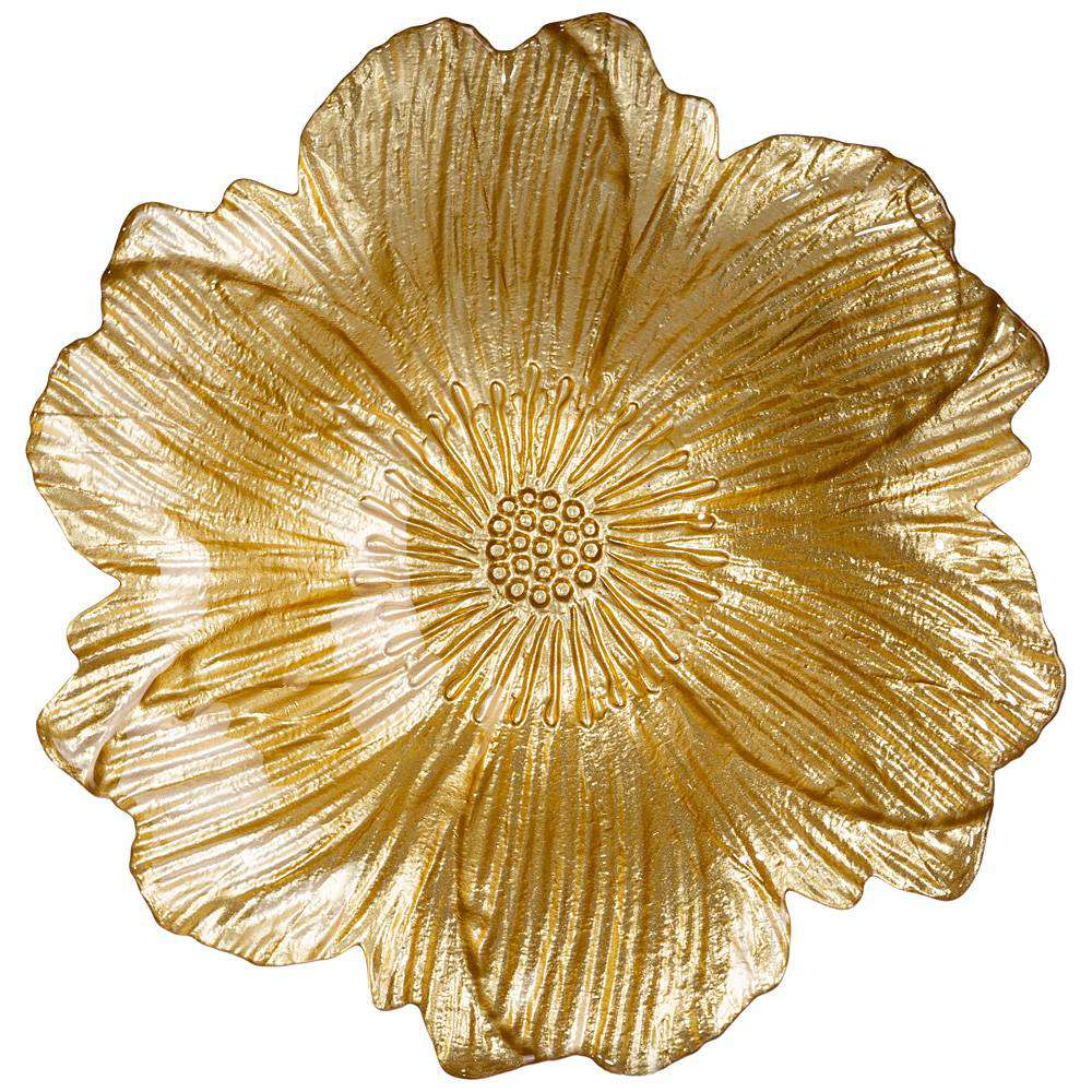 Блюдо golden flower 30cm KSG-339-366 - фото