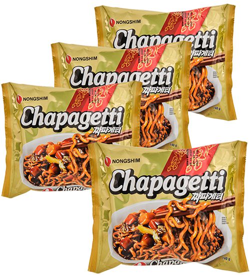 Лапша Нонгшим сушеная Chapaghetti - мясной соус, 4шт*140г, Корея ER-32 113-851170 - фото