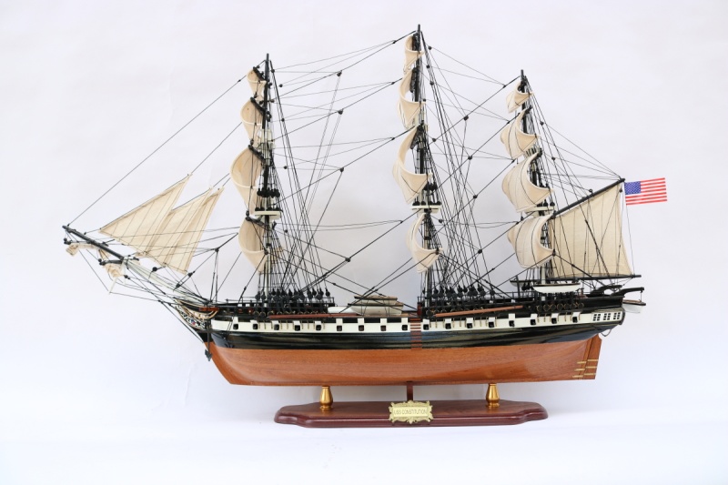 Модель парусника USS Constitution, США Н-78; 94 х17 см KSVA-TS-0023-P-80 - фото