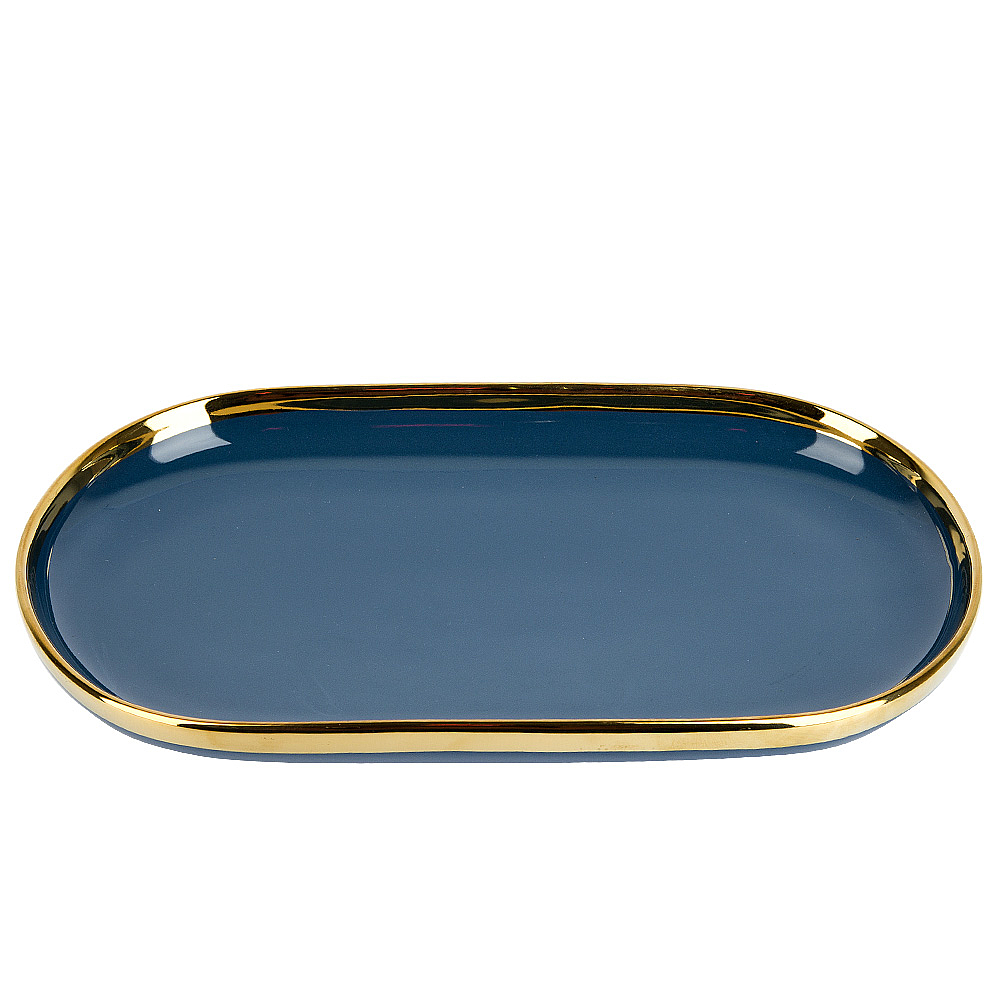 Блюдо сервировочное Royal line. Midnight Blue 30*16.3*3см. KENG-1730165 - фото