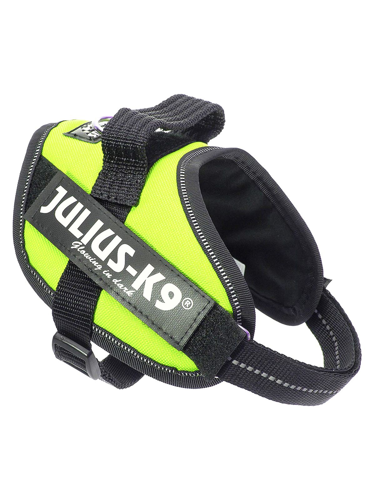 Шлейка для собак IDC®-Powerharness Mini-Mini (40-53см/ 4-7кг), зеленый неон JULIUS-K9 VLT-616328 - фото