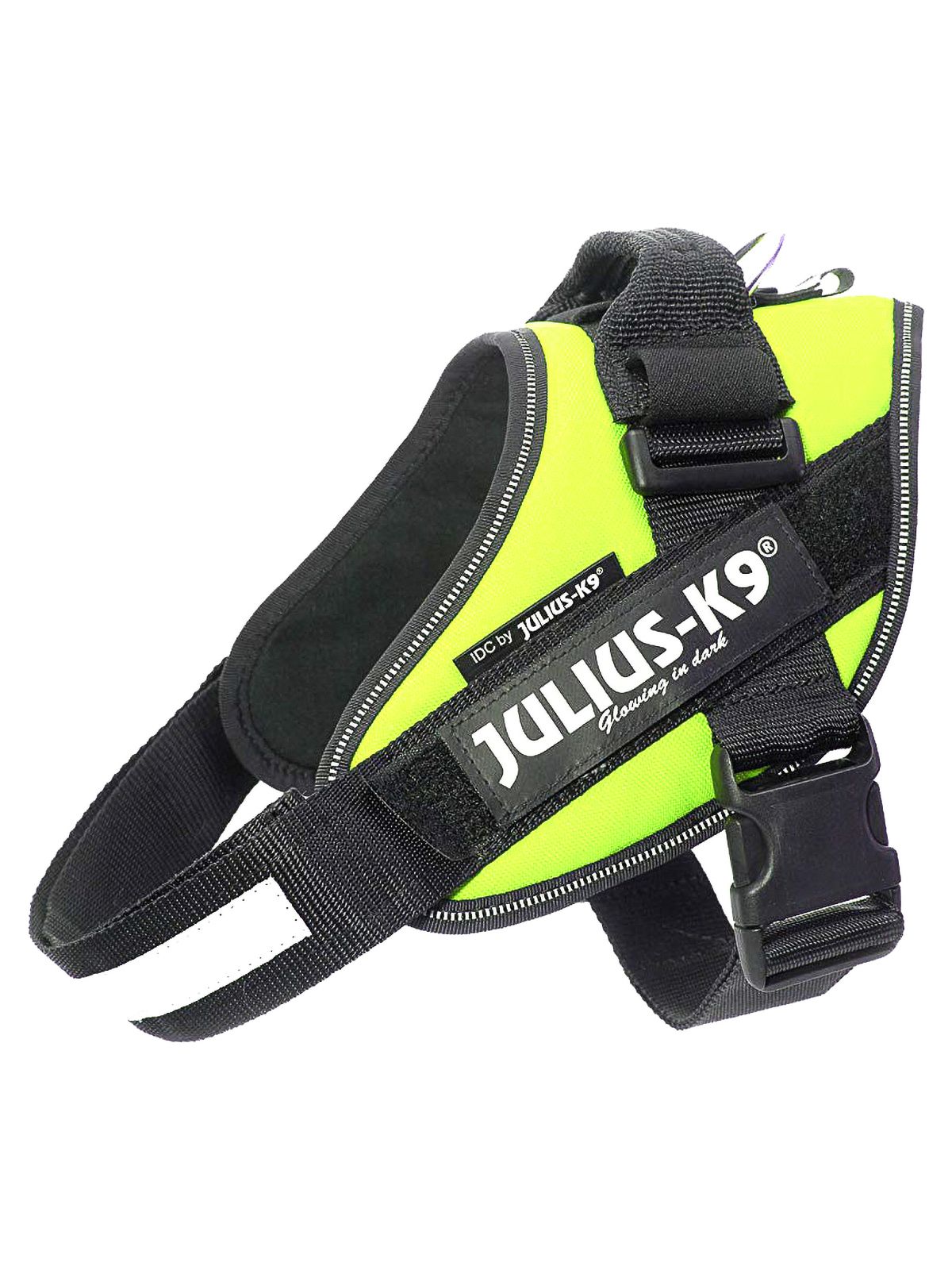 Шлейка для собак IDC®-Powerharness 0 (58-76см/ 14-25кг), зеленый неон JULIUS-K9 VLT-616540 - фото