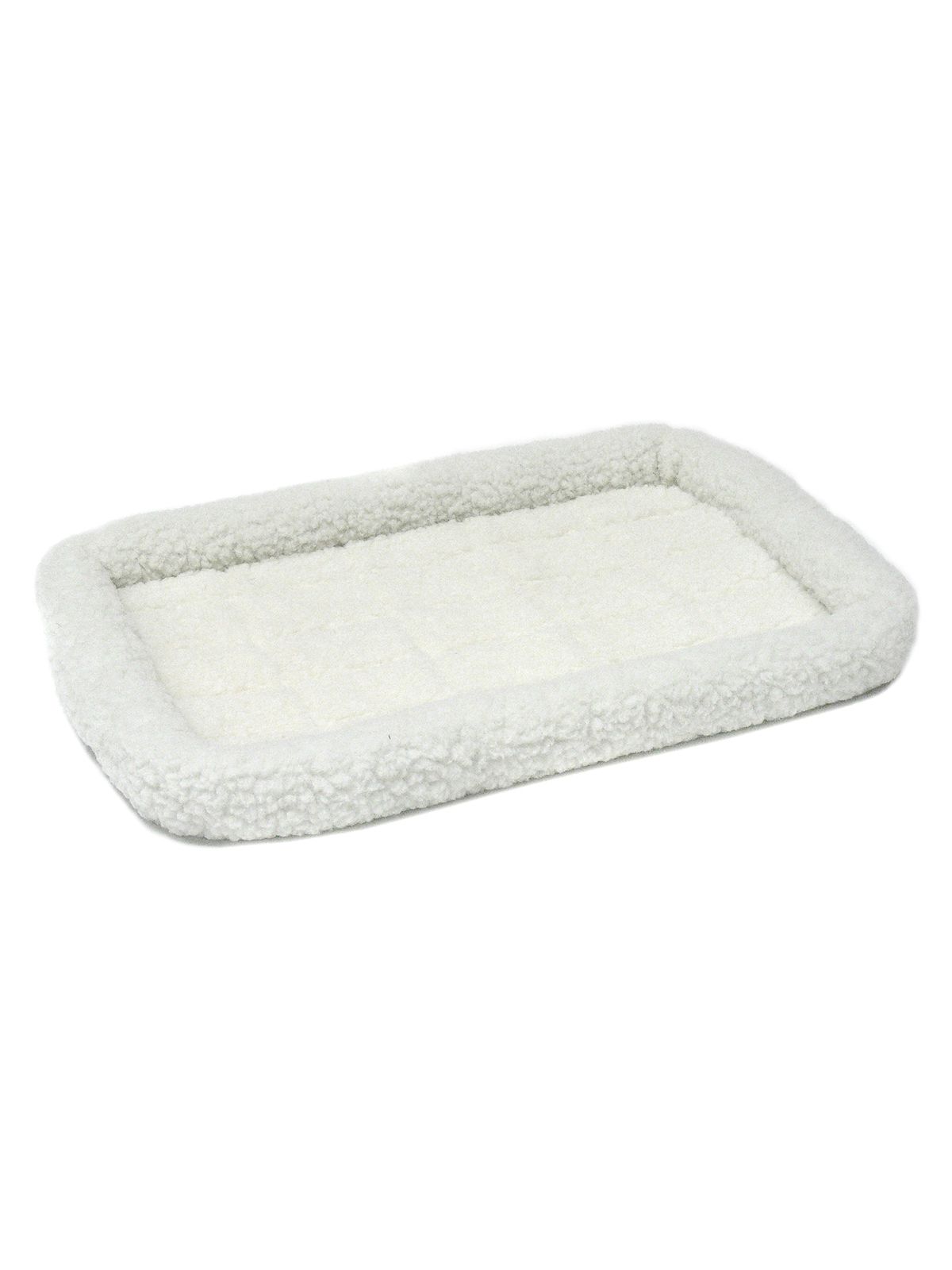 Лежанка MidWest Pet Bed для собак и кошек флисовая 60х45 см, белая VLT-40224 - фото