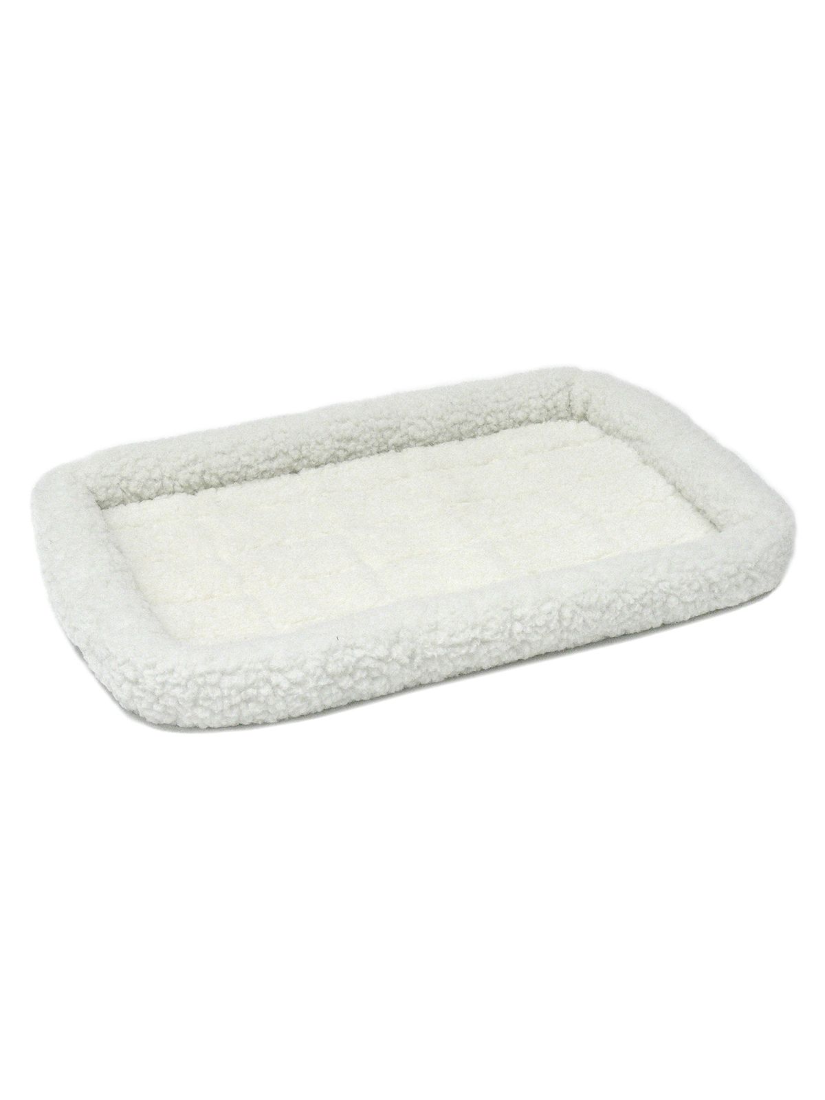 Лежанка MidWest Pet Bed для собак и кошек флисовая 77х52 см, белая VLT-40230 - фото