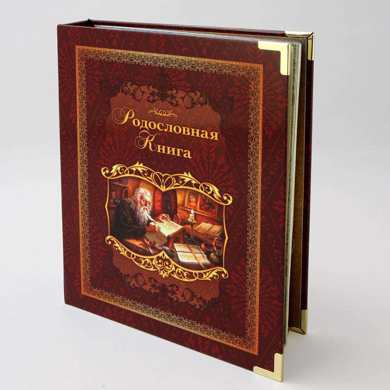 Альбом Родословная Книга Летописец ламинированная обложка 24,5*31,5*5см KSVA-PM-012-ЛБ - фото