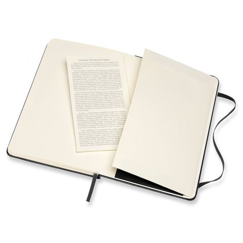 Блокнот Moleskine Classic Medium, 240 стр., черный, в линейку KSZ-1127639(QP050) - фото