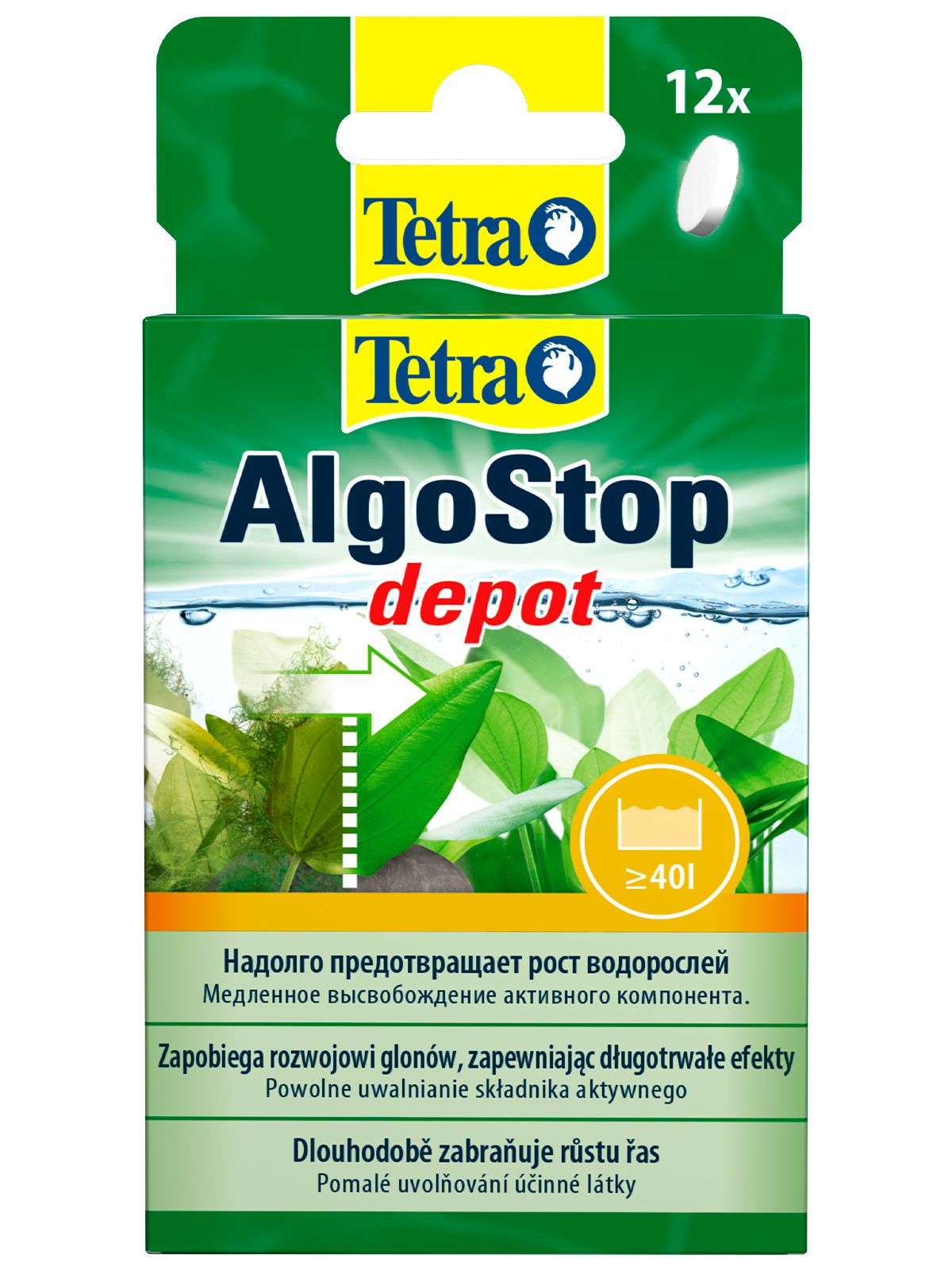 Средство против водорослей длительного действия 12 таб. ( замена 157743) Tetra AlgoStop Depot VLT-298989 - фото