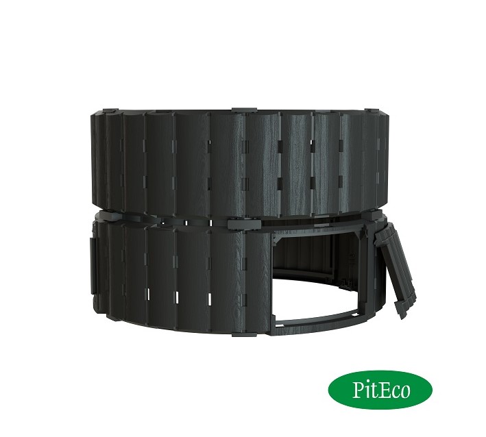 Компостер Piteco 670л чёрный KSI-K11080 - фото