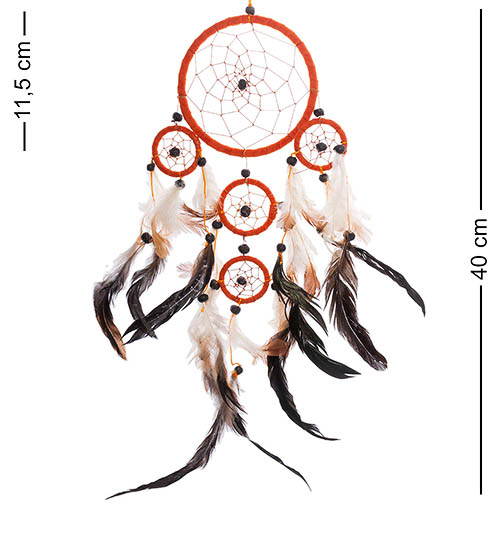 Ловец снов Мандала оранж. 52-020-02 113-50964 - фото