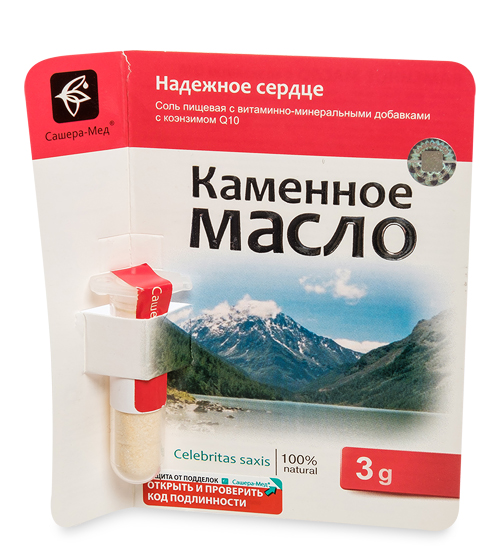 Каменное масло с коэнзимом Q10. Надежное сердце 3,0 г MED-13/02 - фото