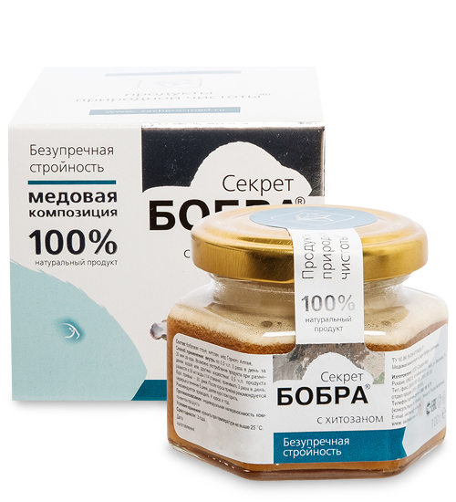 Медовая композиция с хитозаном, 100 г MED-06/07 Секрет бобра - фото