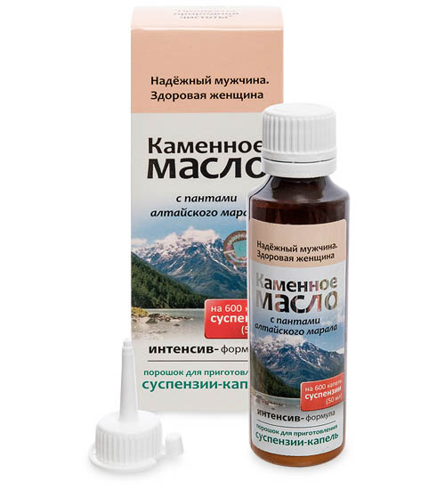 Каменное масло Суспензия-капли с пантами алтайского марала, 3,0 г MED-13/07 113-85142 - фото