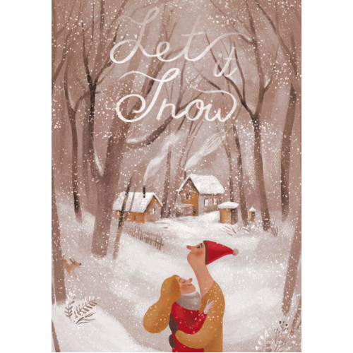 Авторская открытка Let it Snow - фото