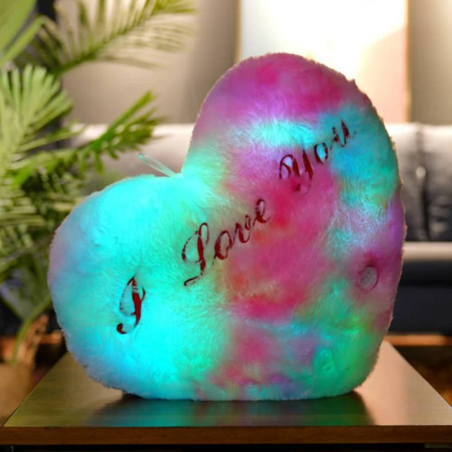 Светящаяся подушка I Love You RGB - фото