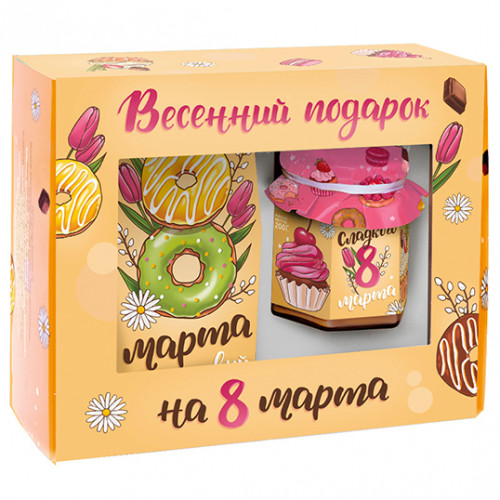 Подарочный набор вкусняшек Весенний подарок на 8 марта - фото