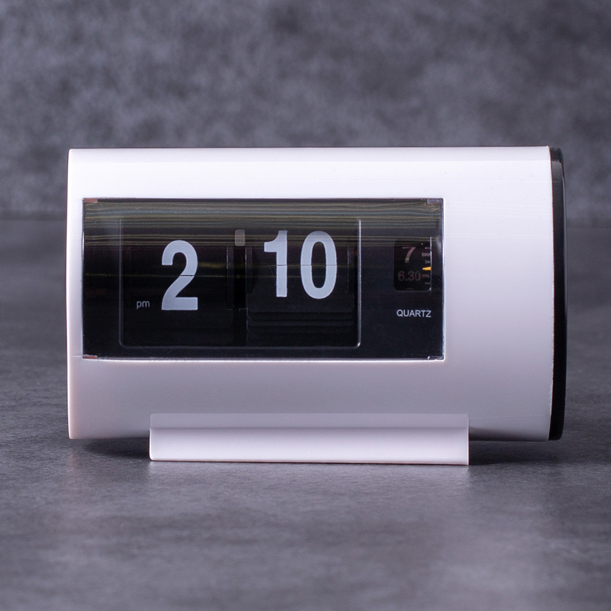 Перекидные часы Flip Clock Mini с будильником белые - фото