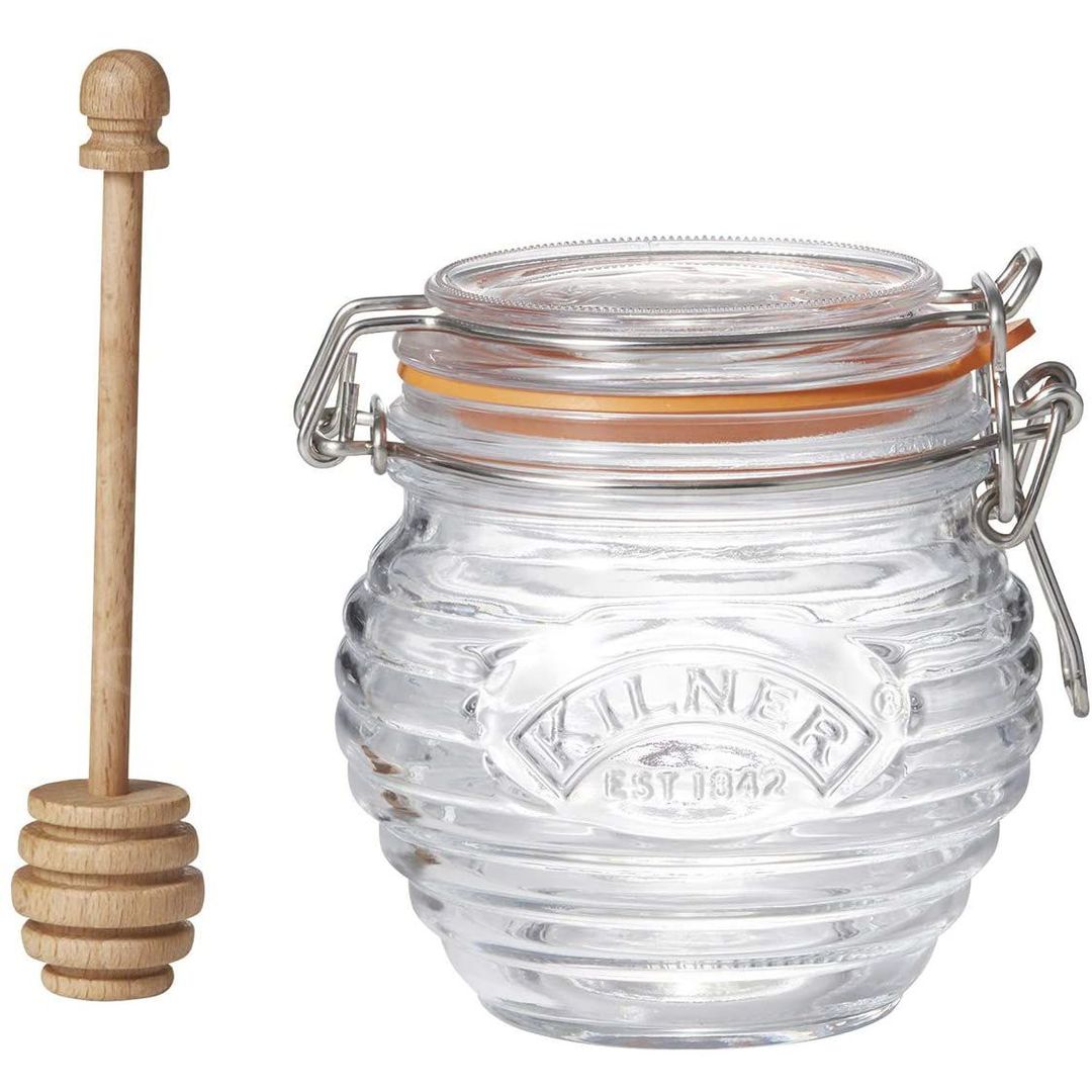 Банка для меда с ложкой Kilner Glass Honey Pot Set - фото