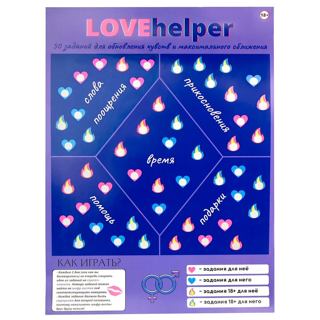 Настольная игра для влюбленных Lovehelper - фото