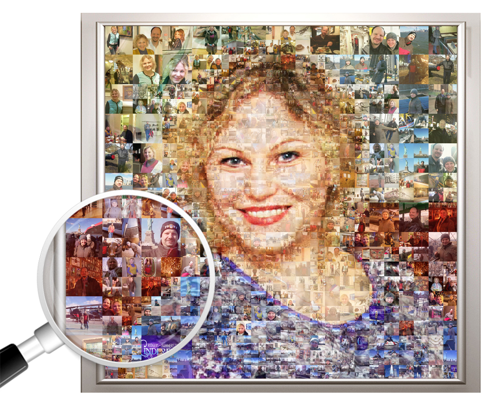 Онлайн лицо мозаика на фото