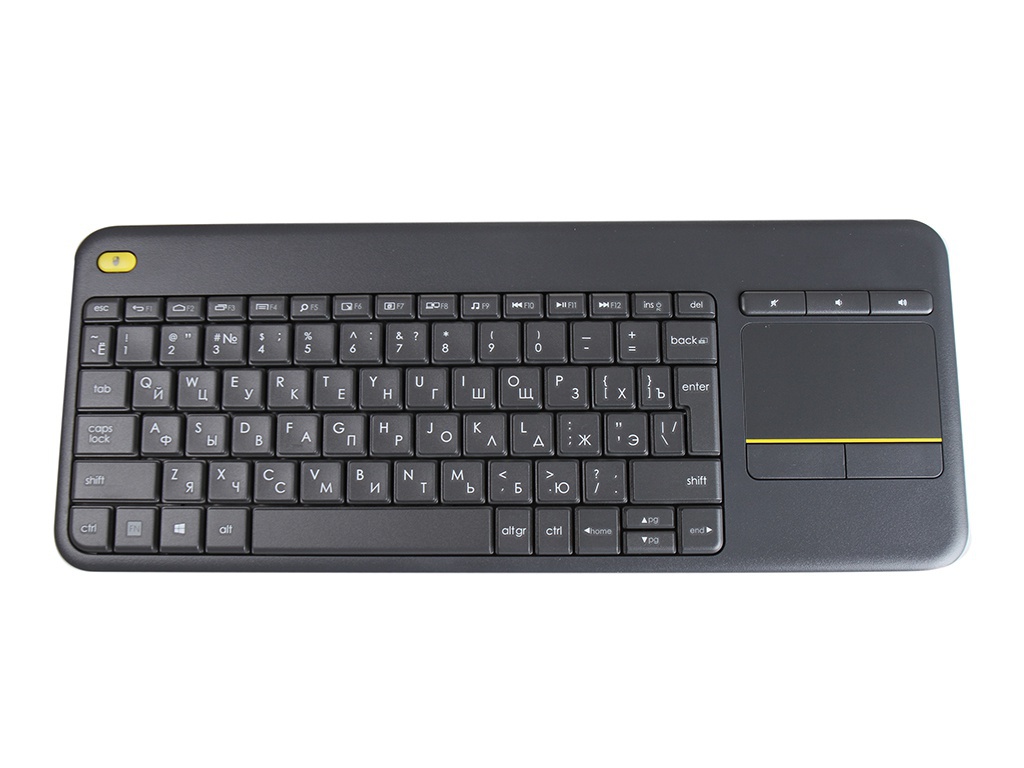 Wireless touch keyboard