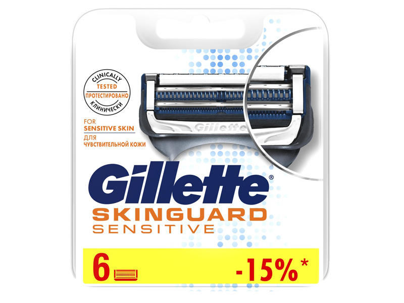 Сменные кассеты для бритья gillette mach3 sensitive 8 шт